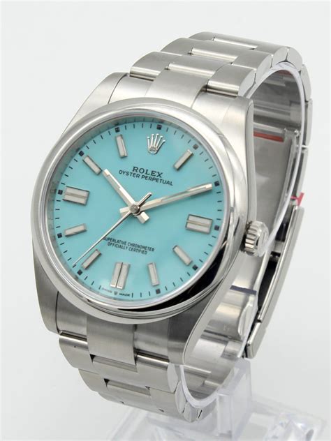 ladies rolex tiffany dial|rolex tiffany blue 41mm.